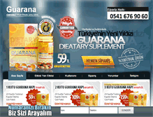 Tablet Screenshot of guarana.resmi-sitesi.com